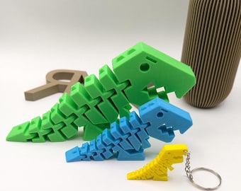 T-Rex Dino Flexi | T-Rex Decoration | 3D Printed | Decorative Figure | Flexible Body | Flexible Joints