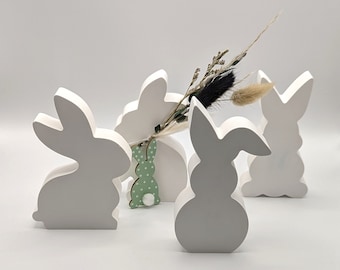Easter bunnies 4 pcs. Decoration Easter figures Keraflott