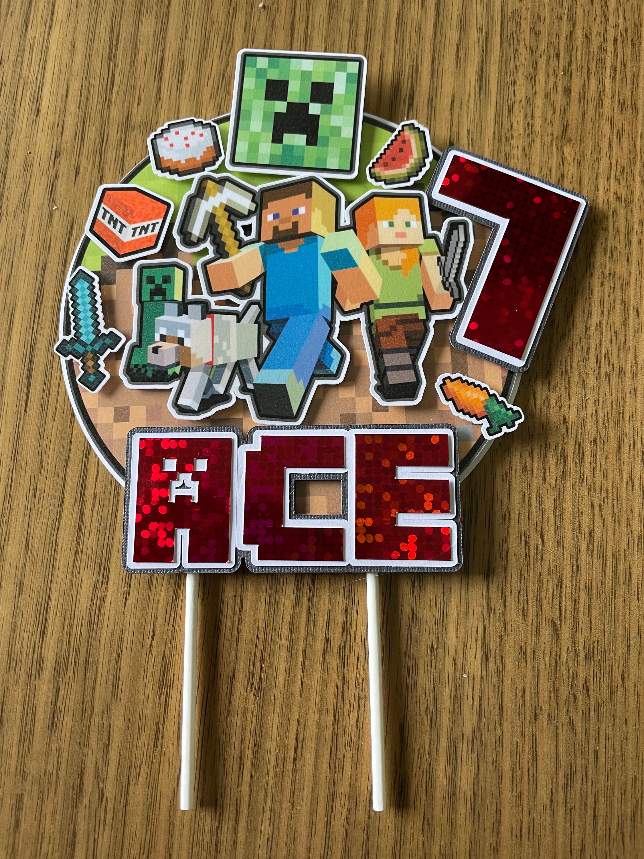 Custom Minecraft Cake Topper (Son)