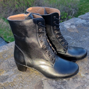 Traditionele volksschoenen, Poolse volkshooglanderschoenen, etnische schoenen, Slavische enkellaarzen