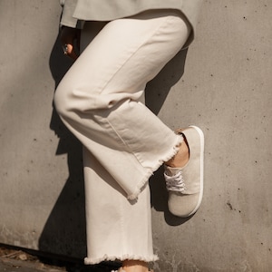 Barfußschuhe aus Natur Leinen gehören zu den natürlichsten und atmungsaktivsten Schuhen auf dem Markt beige für jeden Anlass Bild 4