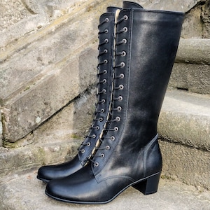 Laarzen, traditionele schoenen, Poolse hooglanderschoenen, etnische schoenen, Slavische enkellaarsjes, retroschoenen