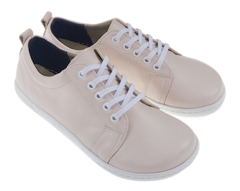 Pieds nus, Zero Drop, Pieds nus durables, Chaussures minimalistes, Cuir pour femmes pieds nus faits à la main, Printemps Sumer, Baskets, Rose