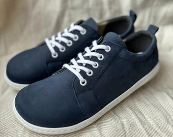 Chaussures pieds nus | Des baskets pour toutes les occasions, Chaussures pour femmes, fabriquées à la main à partir de matériaux de la plus haute qualité, Bleu marine