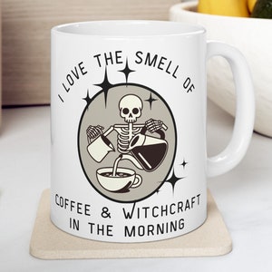 Witchy Skeleton Mug | Coffee Lover&#39;s Delight | Halloween Kitchen Decor