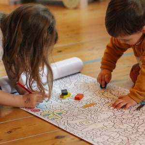 Malrolle für Kinder Zeichnungsrolle Für Kinder Papierrolle für Kinder Geschenk für Kinder Geburtstagsgeschenk Gemeinsam ausmalen image 5