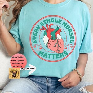 Balanced Healthy Diet Heart T-shirt, Mindful Eating shirt, Self-care tee, Health-conscious gifts for her/him, Wellness Journey tshirts tees