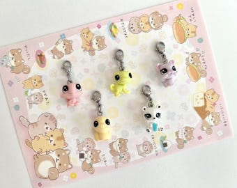 リトルペットショップのキーホルダー、LPSミニバッグチャーム、かわいいカワイイアクセサリー、懐かしいおもちゃのキーホルダー、動物好きへのギフトアイデア、パーソナライズされたキーリング