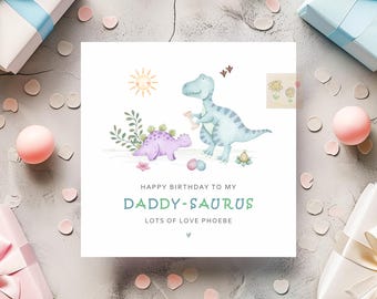 Grandadasaurus Card Grandad Dinosaur Birthday Card - Etsy UK