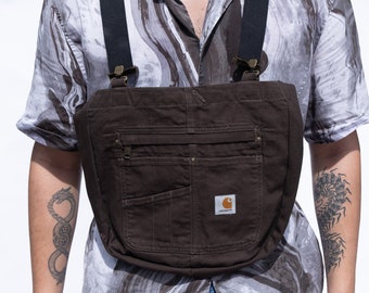 Upcycled Carhartt Tote bag /Dungaree Bag / shoulder bag / handmade