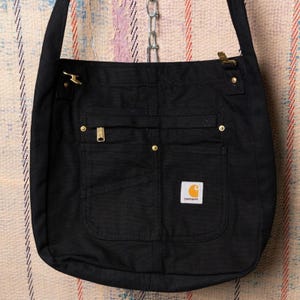 carhartt bag practical crossbody men women travel shoulder messenger satchel WIP Kyle I036881.89.XX.06 You can also remove the strap and carry as a pouch inside a larger tote Carhartt Bag - Etsy