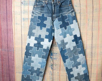 jeans Levi's personalizados con retazos