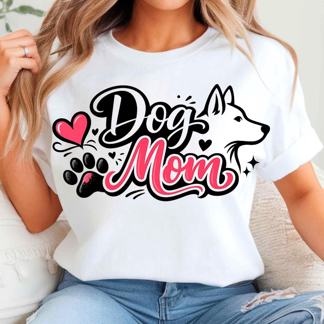 Dog Mom PNG/SVG: Animal Mama Digital Shirt Design/sublimation - Etsy