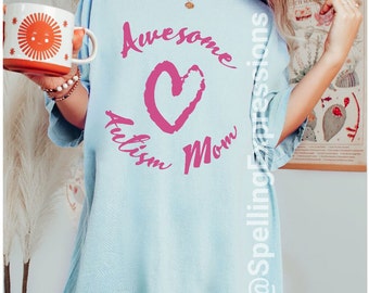 Regalo de mamá con autismo, regalo para la camisa de mamá con autismo, camisa de concientización sobre el autismo, camisa de autismo, camisa de madre con autismo, camisa de apoyo al autismo, padre con autismo