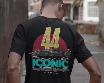 Lewis Hamilton Iconic Era T-Shirt - F1 Mercedes #44 Graphic Tee
