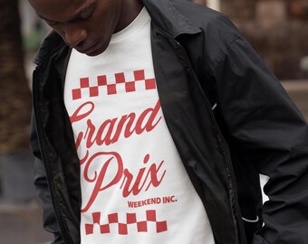 Grandprix Weekend T-Shirt, Vintage Racing Grafik, Motorsportmode