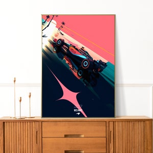 McLaren 2023 Miami Poster, F1 Poster, Formula 1 McLaren Wall Art, Racing Poster, Digital Download