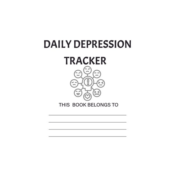 Monthly Depression and sadness checker. Simple sleek20 paged checklist. Mental health awareness digital download. Easy to read pdf.