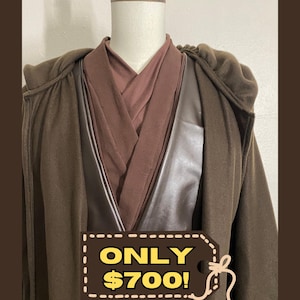 Anakin Skywalker ROTS cosplay full fabric outfit made to order, 5 peice Jedi costume