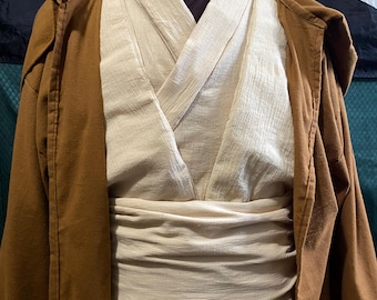Obi Wan Kenobi ROTS cosplay full fabric outfit made to order, 501st approved
