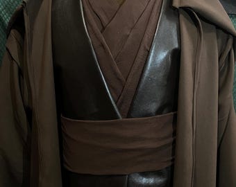 Anakin Skywalker ROTS cosplay full fabric outfit made to order, 5 peice Jedi costume