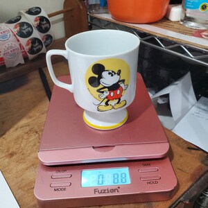 Taza de café de cerámica vintage de 8 oz con pedestal de Mickey Mouse de Walt Disney imagen 9