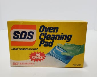 Vtg SOS Oven Cleaning Pad Sealed NOS One Pad Vintage 1983 New in Box Prop