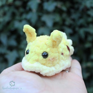 Crochet Pattern: Leonard the Sea Lemon (No Sew) [Sea Slug / Sea Bunny]