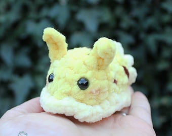 Crochet Pattern: Leonard the Sea Lemon (No Sew) [Sea Slug / Sea Bunny]