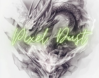 Phoenix Rising Digital Pack - Set of 4 Designs for Stunning Prints and Tattoos