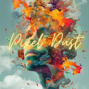 Dreamscape Reverie - Set of 5 Fantasy Head in Clouds Digital Art Prints