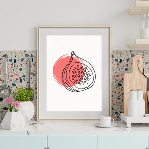 Fruit Art Print Set | Aesthetic Kitchen Decor | Food Art | Fruit Art | Printable Digital Art Print | High Quality | 300dpi | PDF files