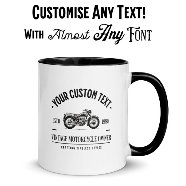 Personal Vintage Motorcycle Mug