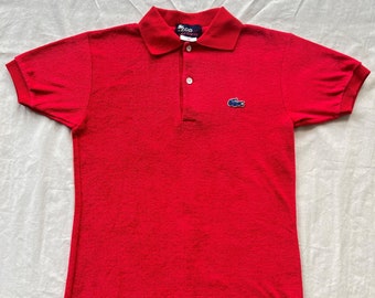 Childrens Red Izod LaCoste Terry Cloth Polo Shirt
