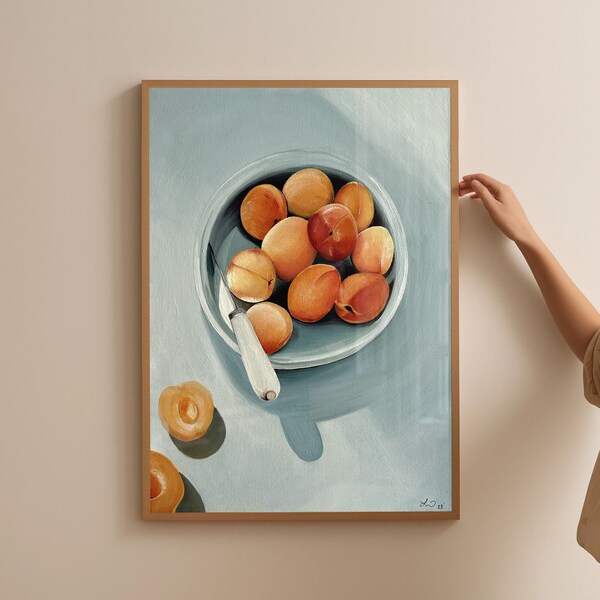 Apricots - Acrylic Painting by Larissa V | Fine Art Print