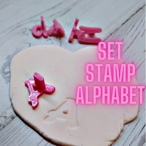Alphabet letter stamp set