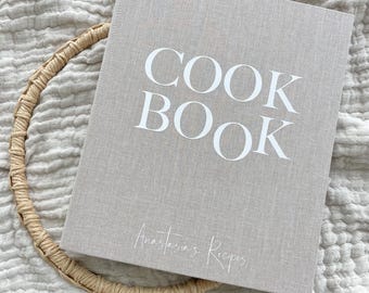 Rezeptordner | personalisierter Ordner aus Leinen | Cook Book | für Lieblingsrezepte