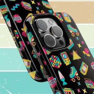 Retro Phone Case with Fun 90s Designs, Tough Cases for Trendy Teens, Unique Gift for Birthdays, Phone Accessories, Nostalgic Decor
