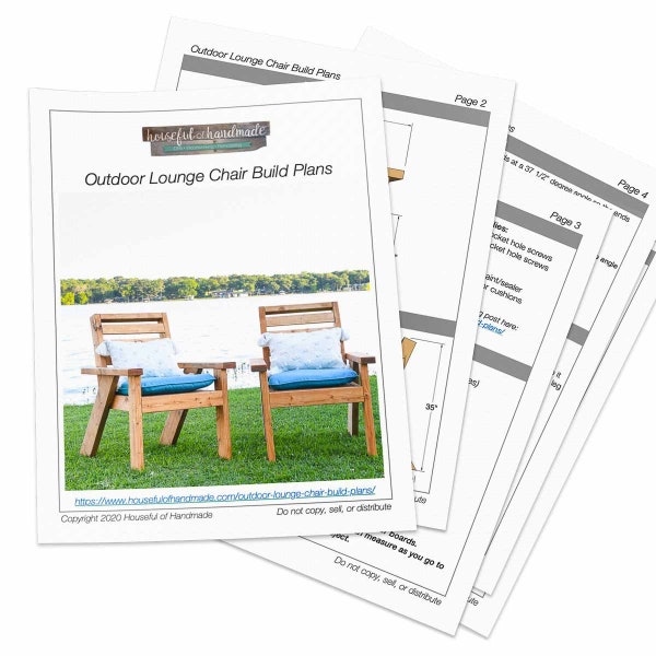 Outdoor Lounge Chair Woodworking Plans - Patio Chair PDF Build Plans