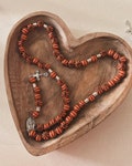 Sports-Themed Catholic Rosary with Jewelry Pouch