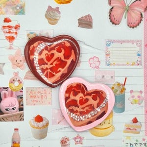 Corazón carnoso - Insignia de botón