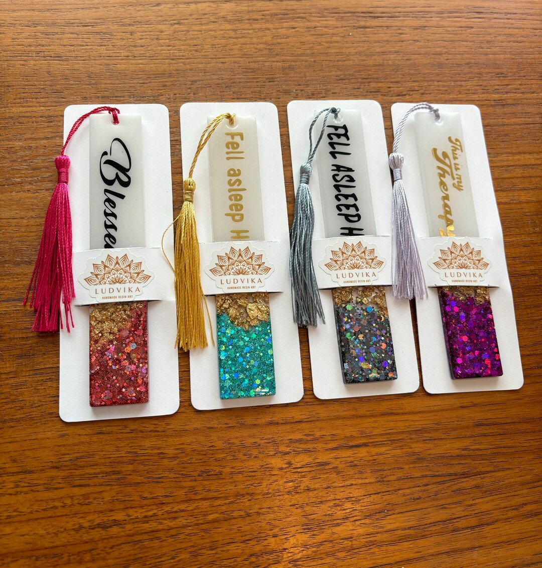 Handmade Resin Bookmark | Bookmark Quotes | Resin Bookmark | Custom ...
