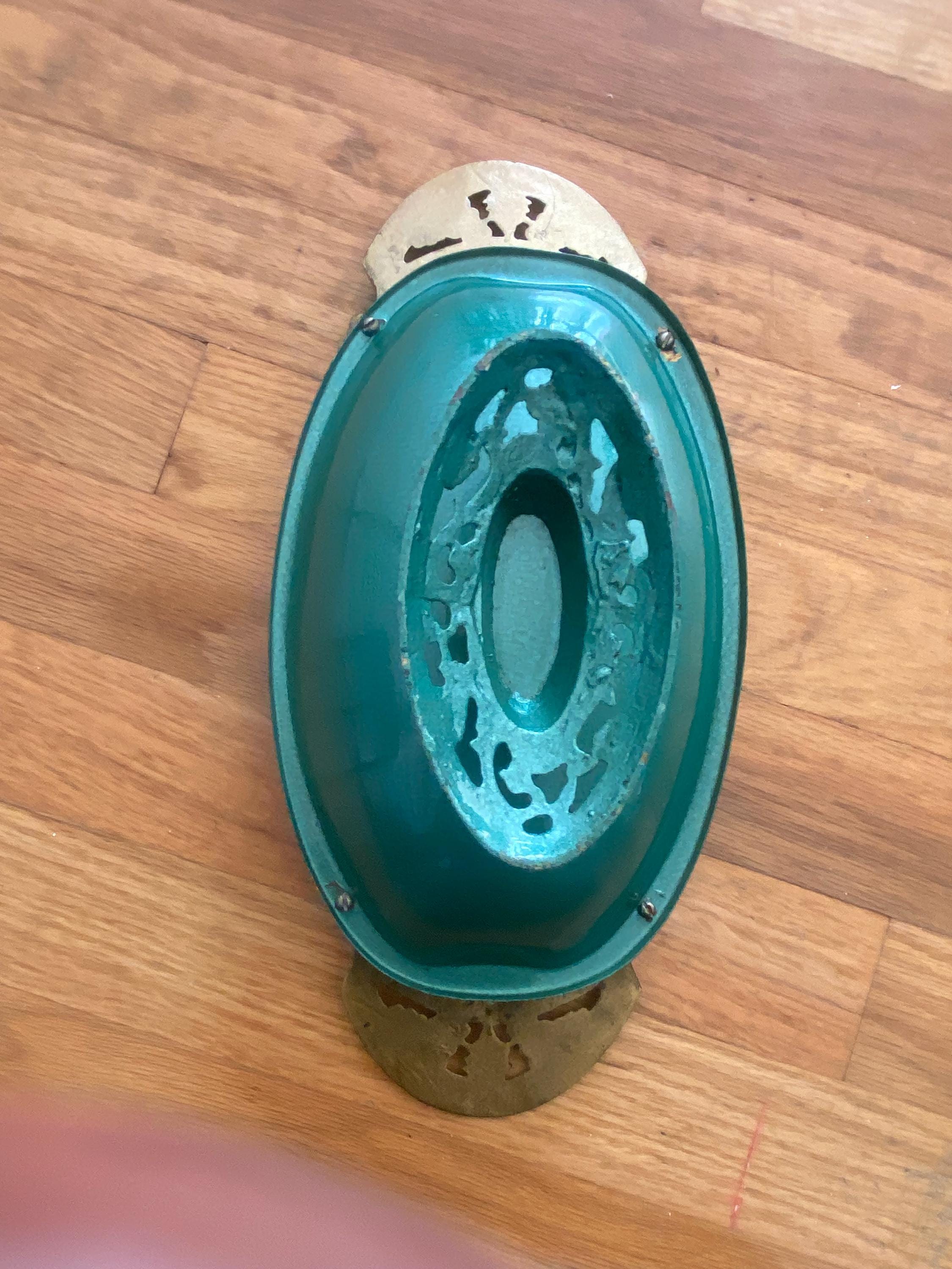 イスラエル　ユダ作　装飾ボウル 希少なヴィンテージイスラエルユダヤ教フルーツセンターボウルグリーン