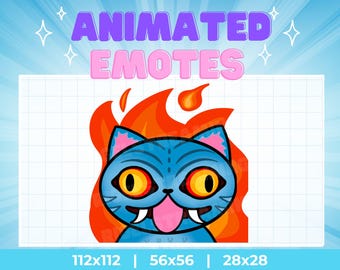 Funny Animated Fire Emotes: Twitch, YouTube, Discord (Digital Download)
