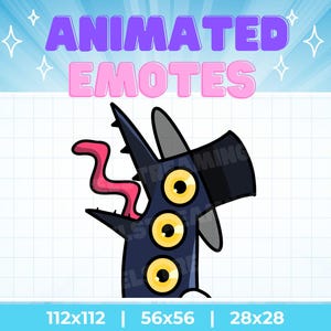Funny Magpie Silly Tongue Lick Animated Emote: Twitch, Kick, Discord, etc (Digital Download)
