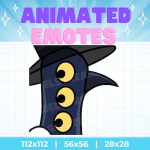 Funny Magpie Sussie Shock Animated Emotes for Twitch, YouTube, Kick, Discord | Instant Download | Kpop Demon Hunters Bird Crow Eyes Stare