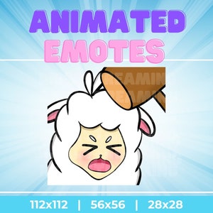 Animated Llama Bonk Meme Emote: Twitch, Kick, Discord, etc (GIF Instant Download)