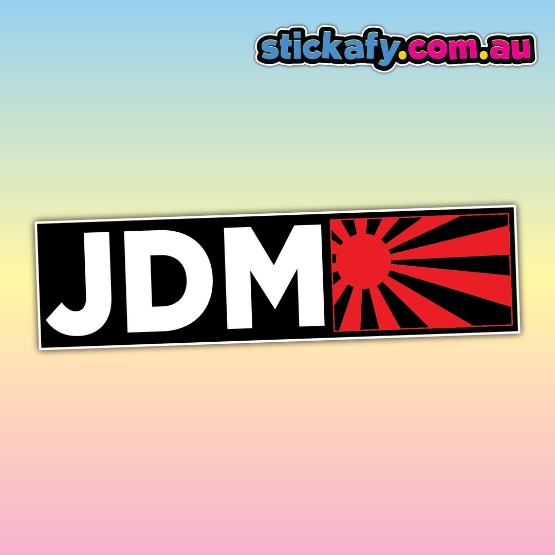JDM Rising Sun Sticker - Waterproof Vinyl | Aussie Funny Meme Bogan ...