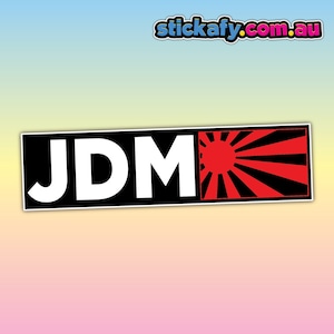 JDM Rising Sun Sticker - Waterproof Vinyl | Aussie Funny Meme Bogan Australia 4x4 4WD Boat Car Window Bumper Decal Prank