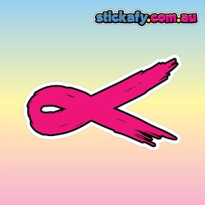 Sticker lint kanker Kies een kleur - waterdicht vinyl in grungestijl | Aussie Bogan Australia 4 x 4 4WD boot autoruit bumpersticker grappig